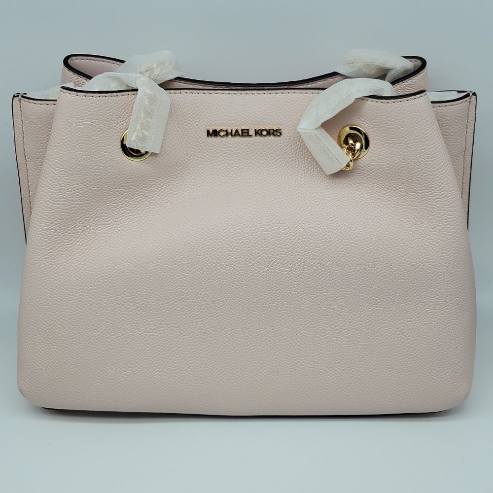 Michael Kors Teagen Large Long Drop Satchel Powder Blush Pink